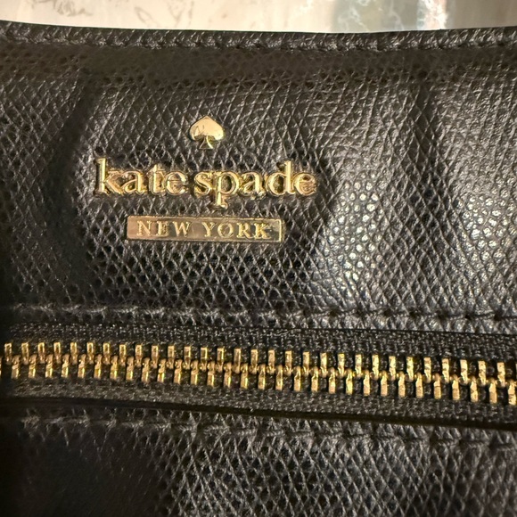 Kate Spade Black and Pink Rose Nylon And Leather Floral Tote. Previously Loved - Picture 2 of 15